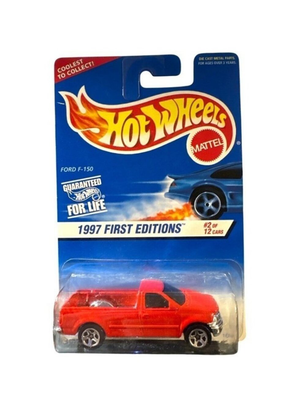 Vintage Die Cast Hot Wheels 1997 First Editions Ford F-150 Red Truck 2/12 #513